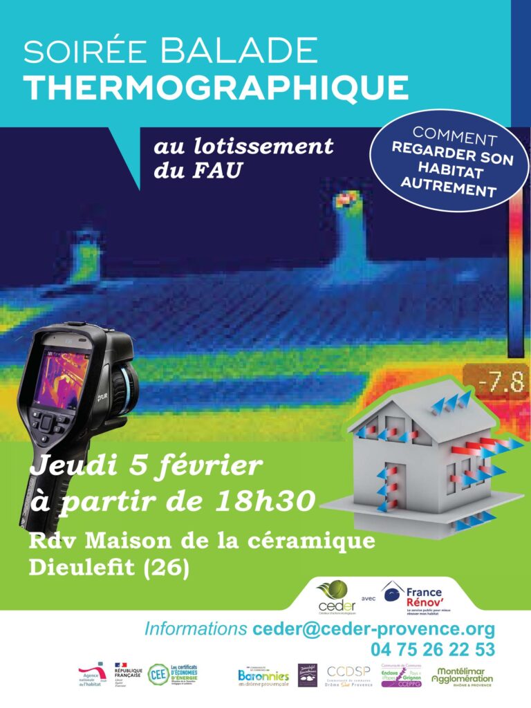 SOIRÉE BALADE THERMOGRAPHIQUE MARDI 05 FÉVRIER A 18H30