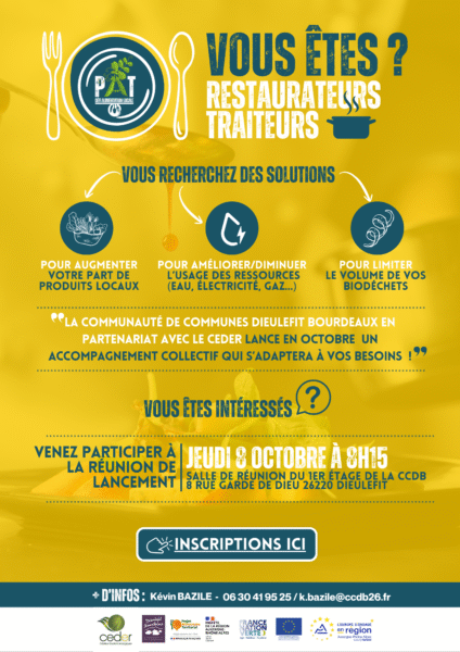 Lancement de l&rsquo;accompagnement des restaurateurs et traiteurs