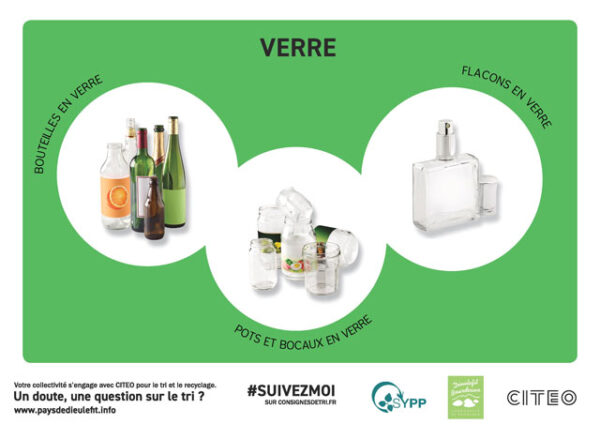 Consignes tri déchets verre